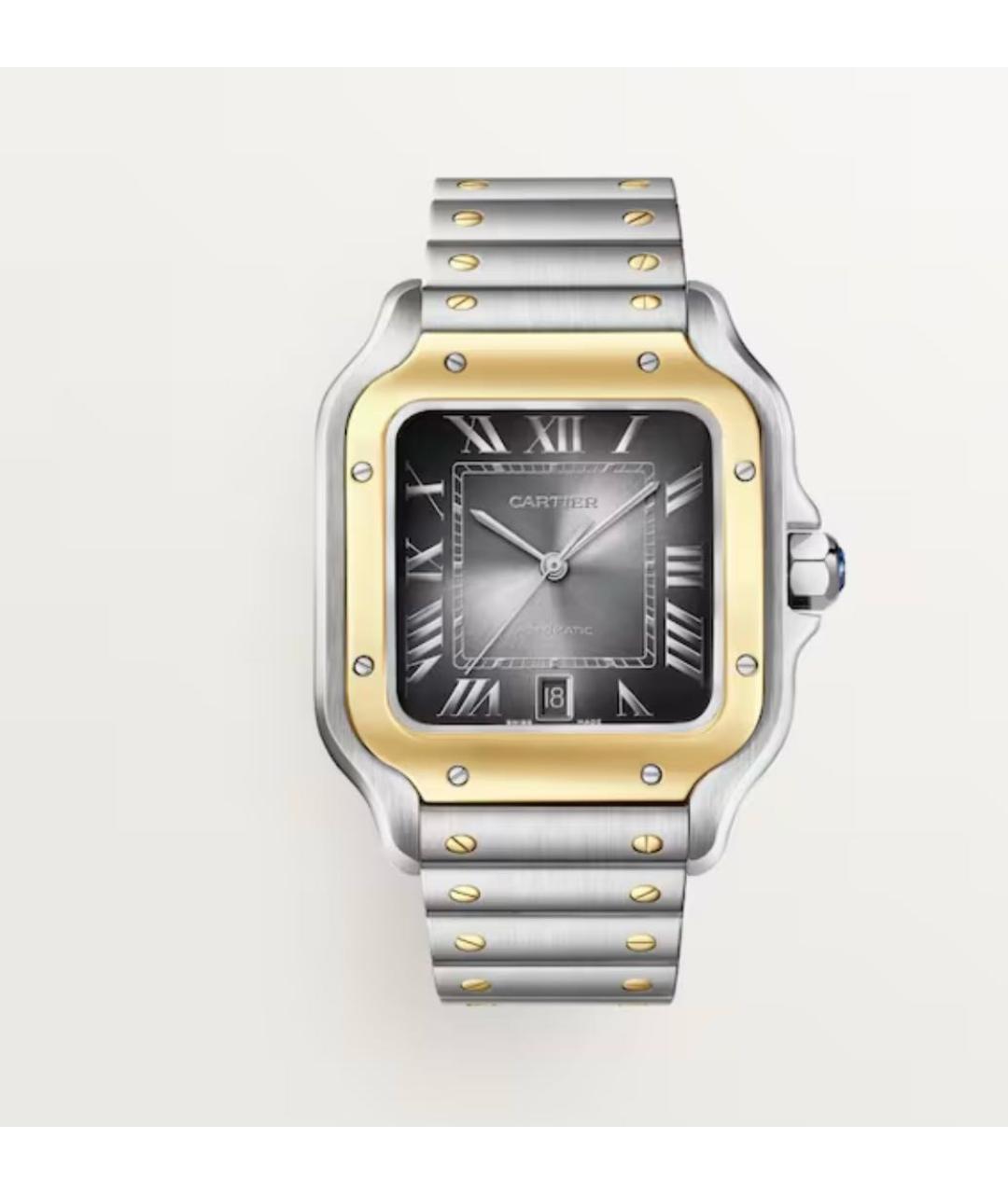 CARTIER Серебряные часы из желтого золота, фото 9