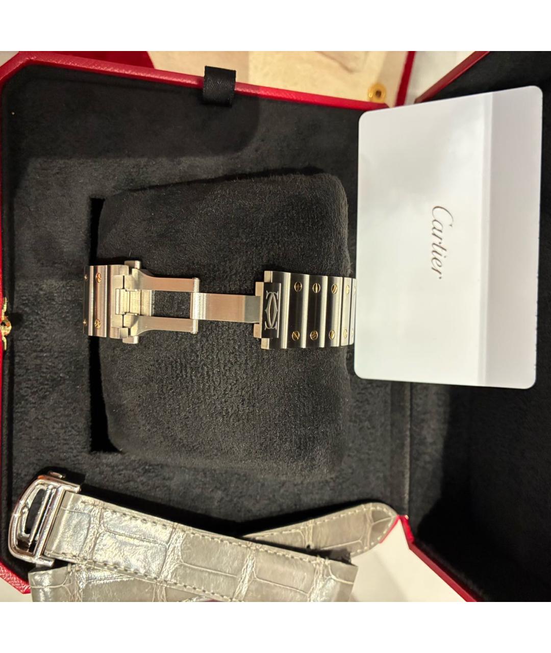 CARTIER Серебряные часы из желтого золота, фото 3