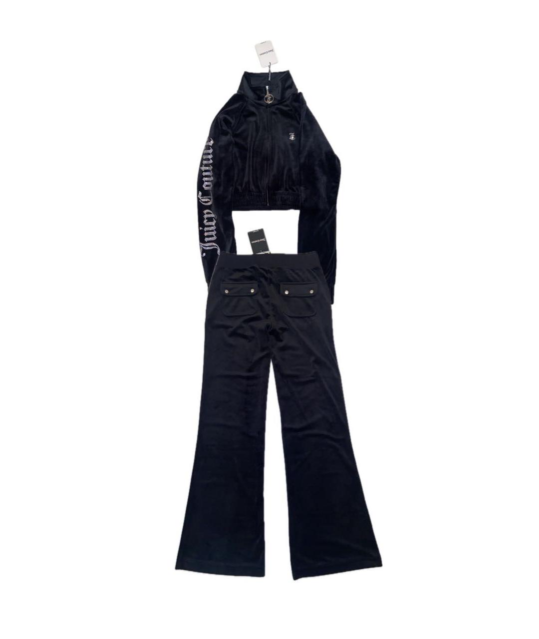 JUICY COUTURE Черный велюровый спортивные костюмы, фото 1