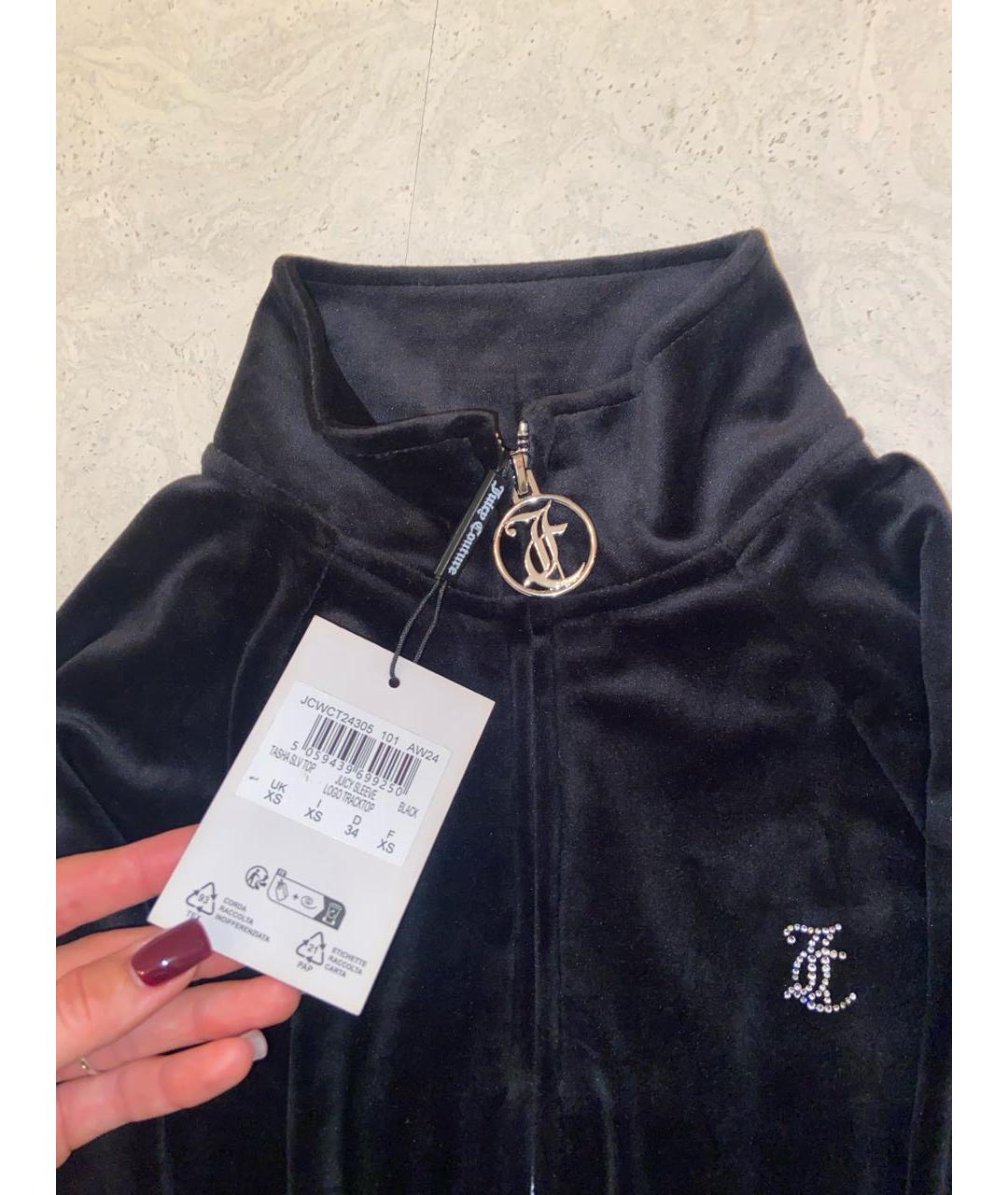JUICY COUTURE Черный велюровый спортивные костюмы, фото 5