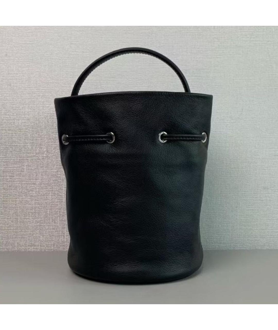 BALENCIAGA Черная кожаная сумка тоут, фото 8