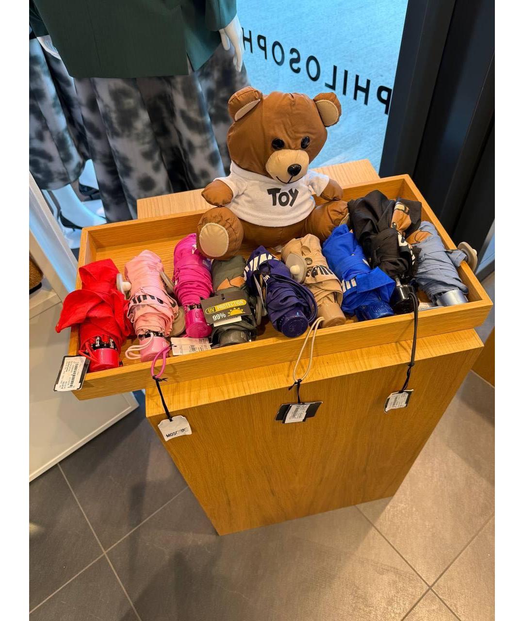 MOSCHINO Бежевый зонт, фото 6
