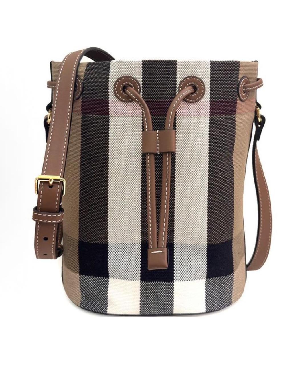 BURBERRY Коричневая сумка тоут, фото 9