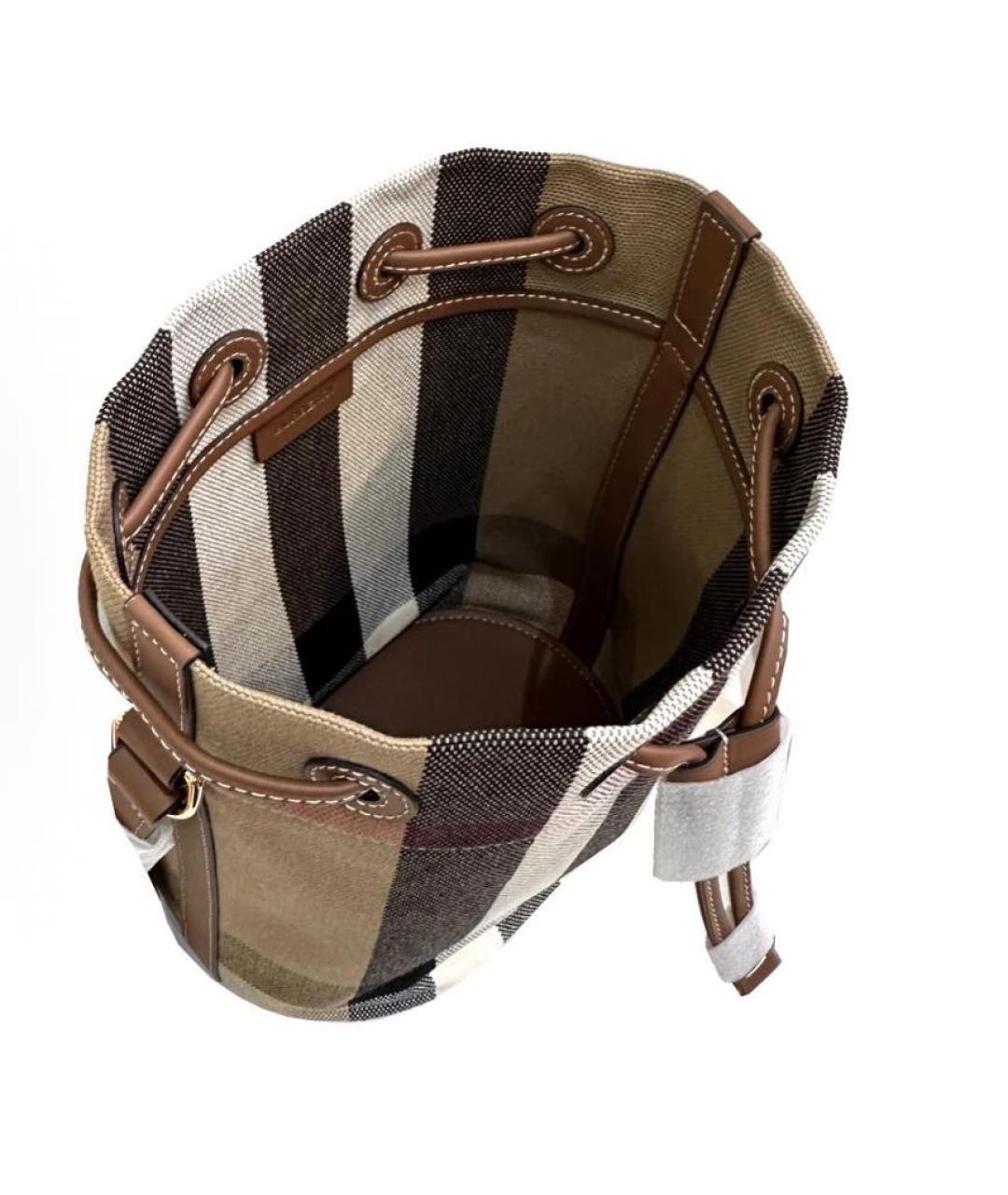 BURBERRY Коричневая сумка тоут, фото 6
