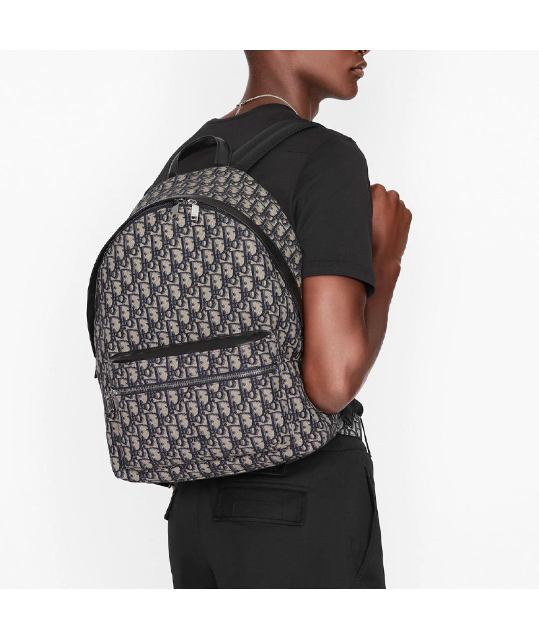 CHRISTIAN DIOR Бежевый тканевый рюкзак, фото 6