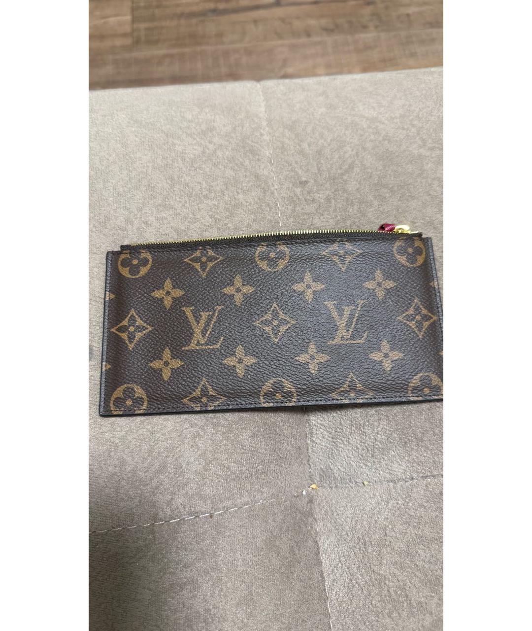 LOUIS VUITTON Коричневый кошелек из искусственной кожи, фото 3