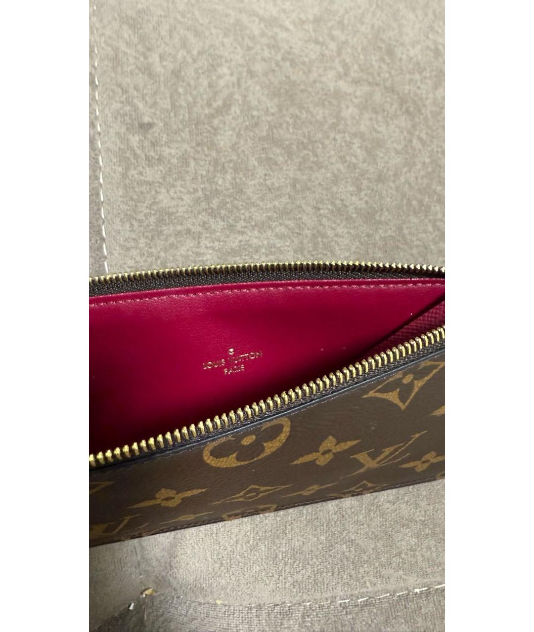 LOUIS VUITTON Коричневый кошелек из искусственной кожи, фото 2