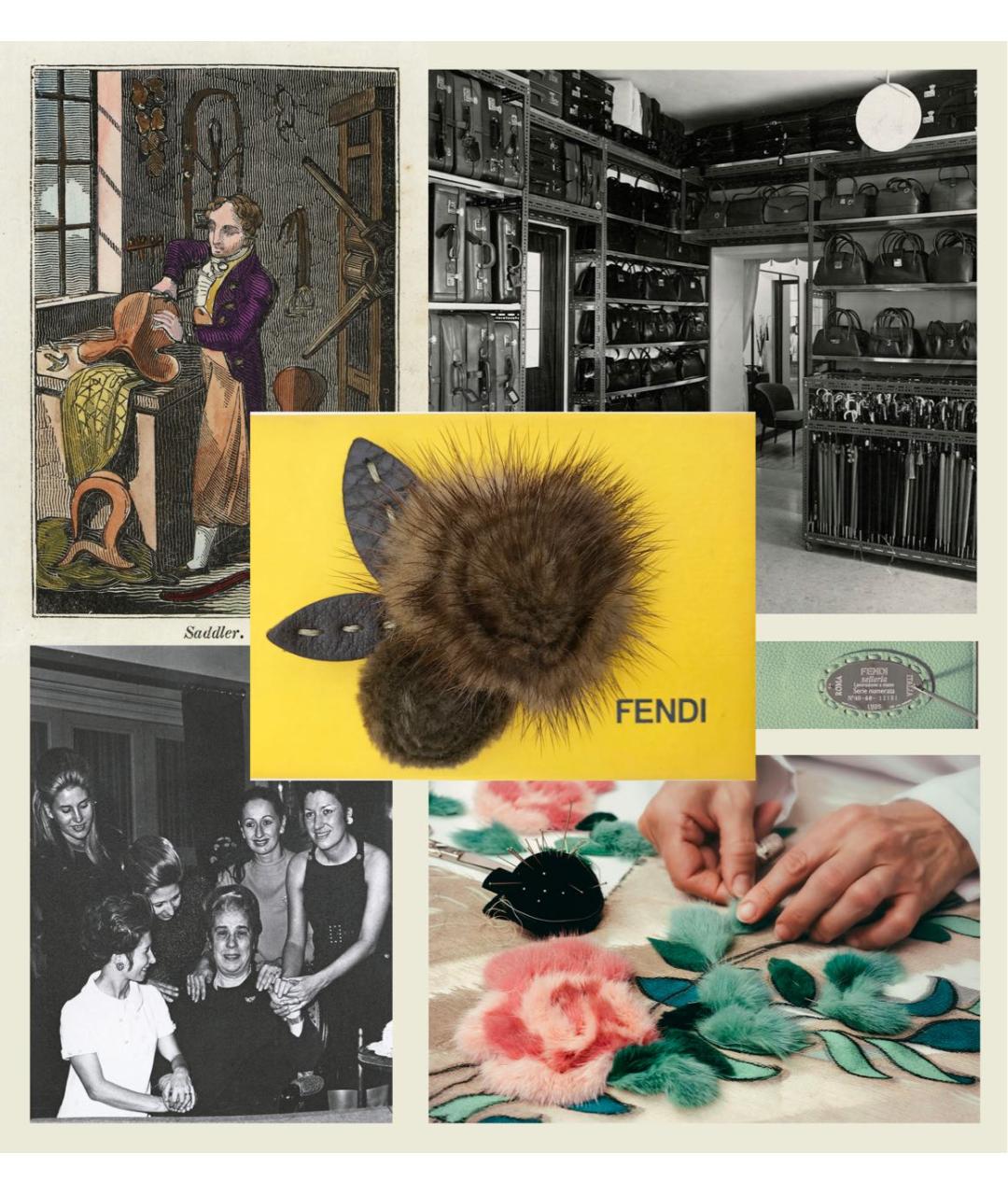 FENDI Коричневая булавка / брошь, фото 6