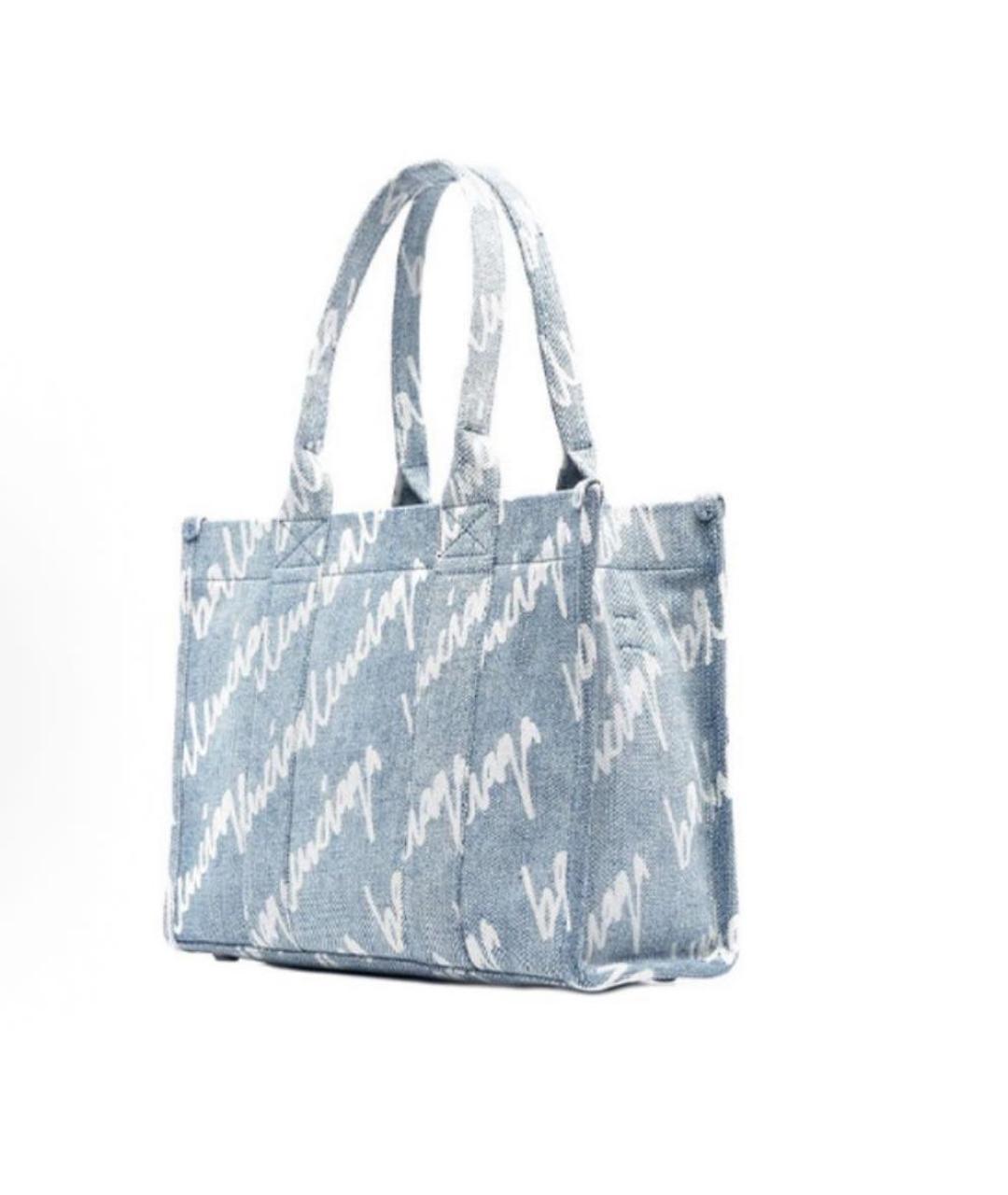 BALENCIAGA Голубая сумка тоут, фото 2