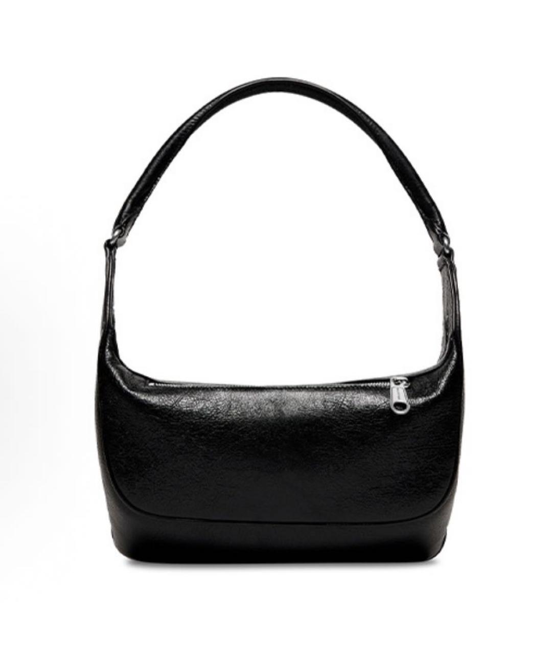 BALENCIAGA Черная сумка с короткими ручками из лакированной кожи, фото 4