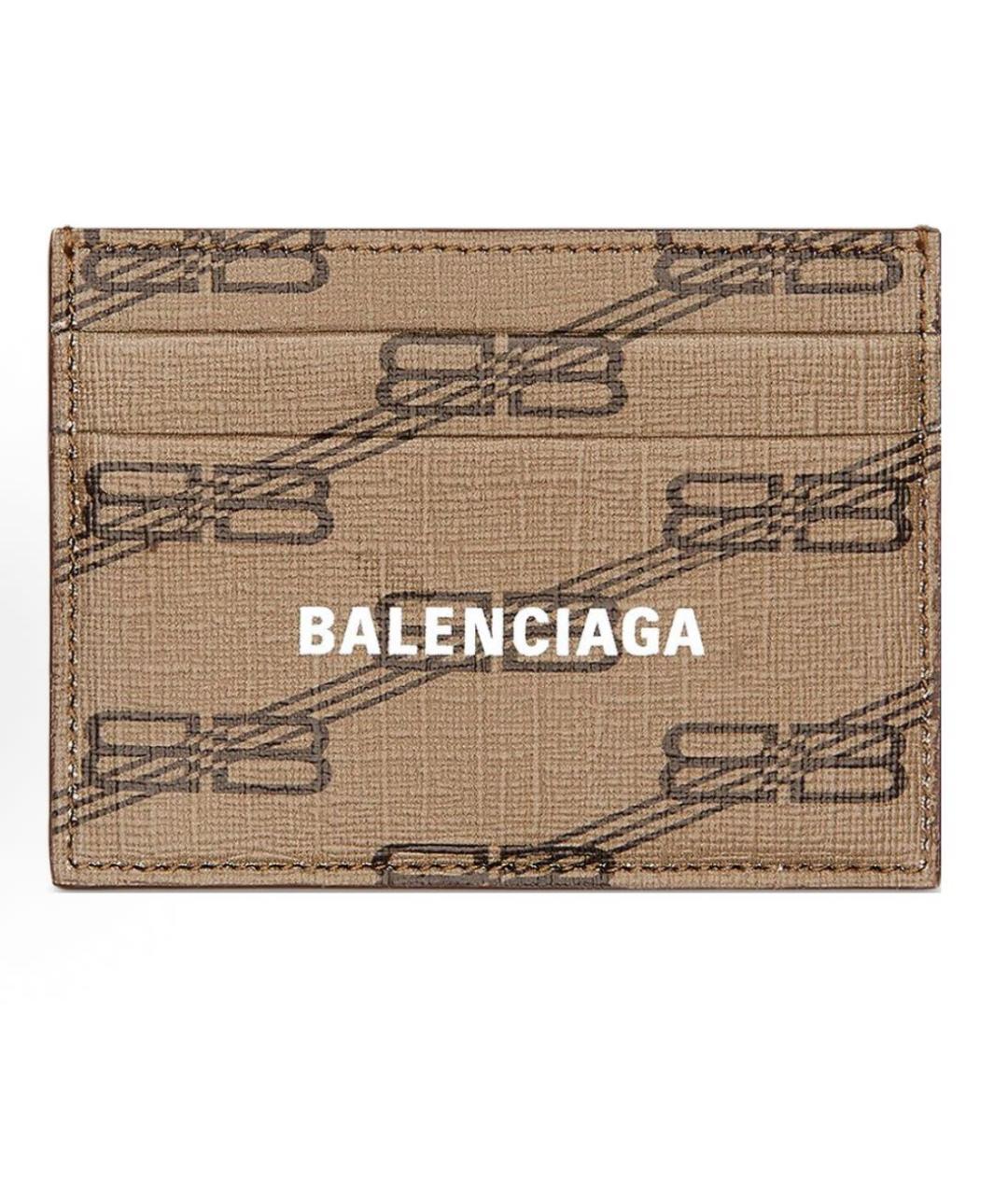BALENCIAGA Коричневый кожаный кардхолдер, фото 6