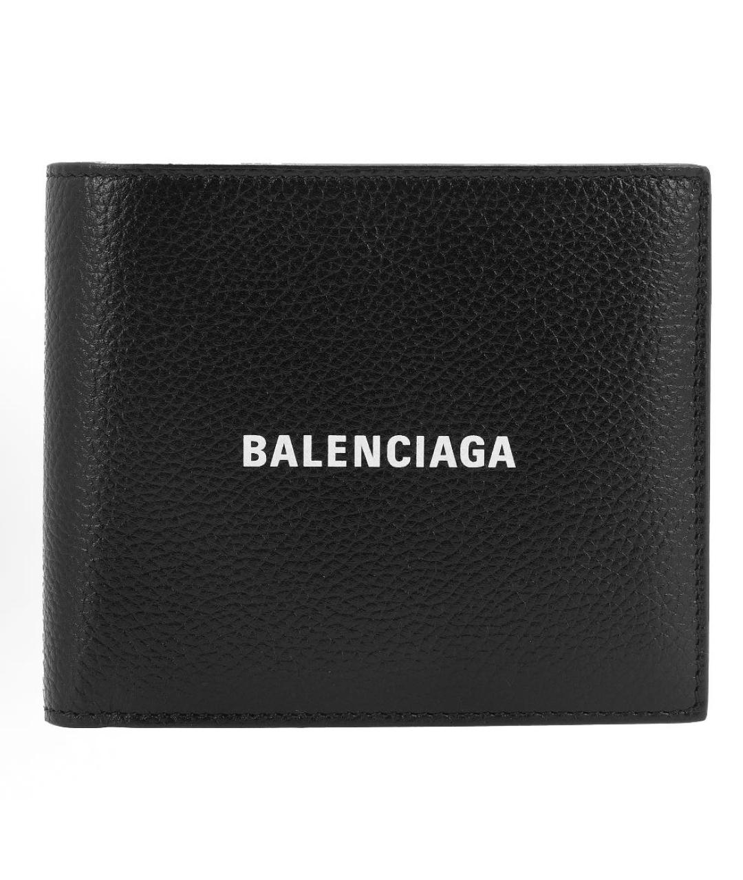 BALENCIAGA Черный кожаный кошелек, фото 6