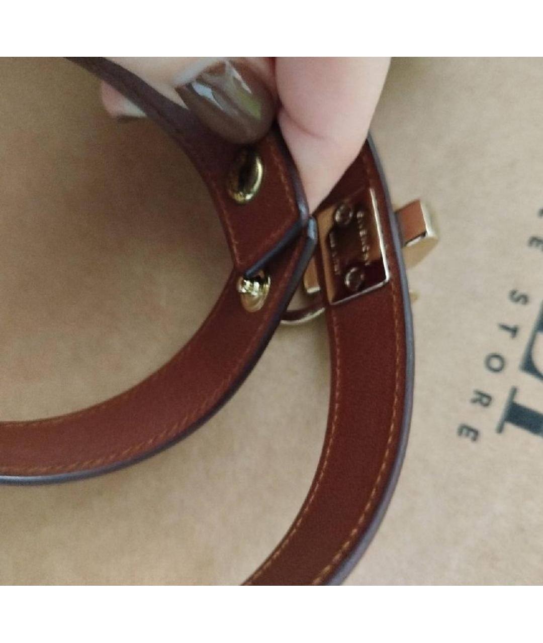 GIVENCHY Бордовый кожаный браслет, фото 4