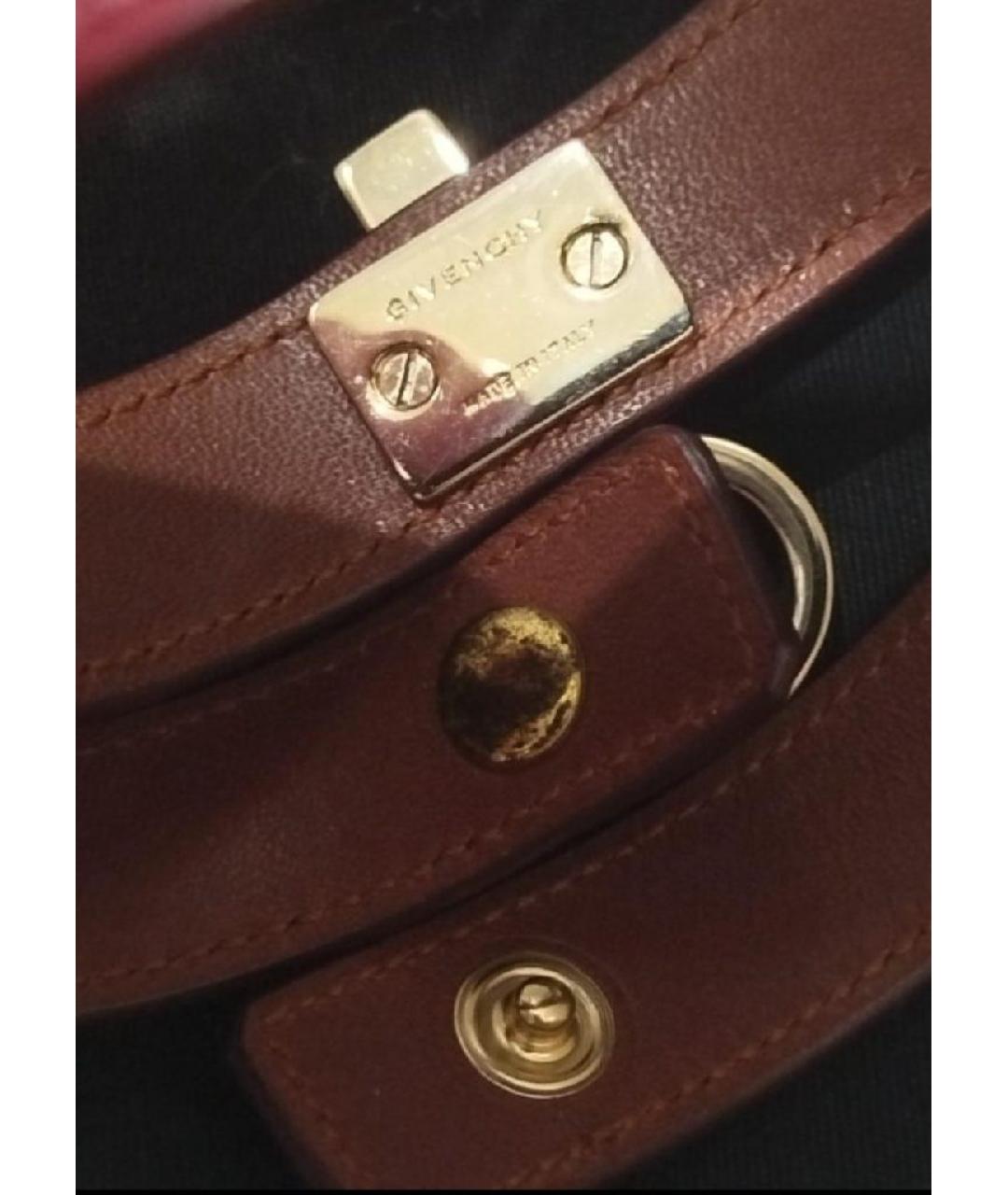 GIVENCHY Бордовый кожаный браслет, фото 8