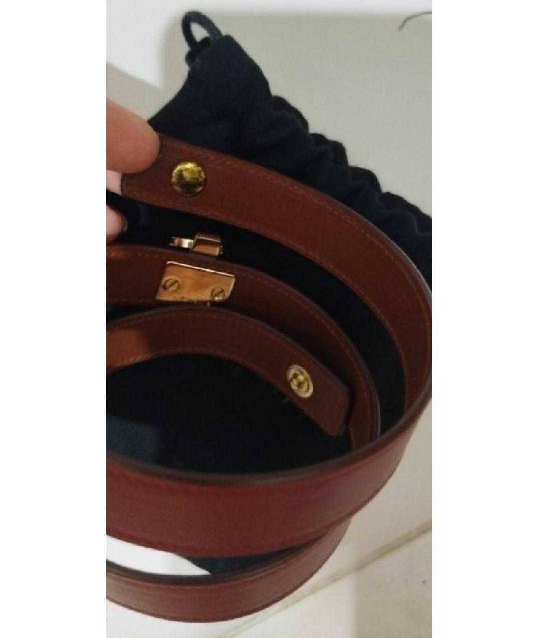 GIVENCHY Бордовый кожаный браслет, фото 3