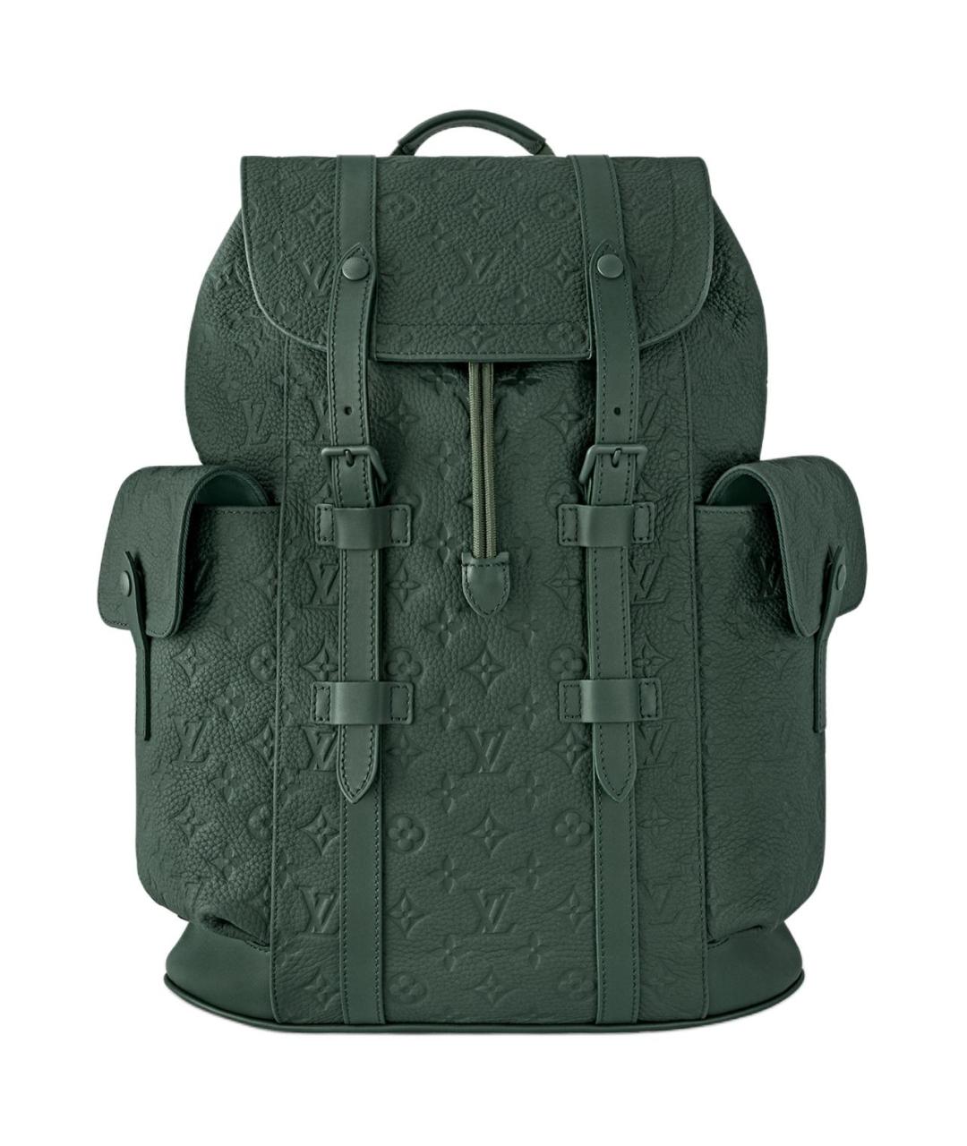 LOUIS VUITTON Зеленый кожаный рюкзак, фото 1