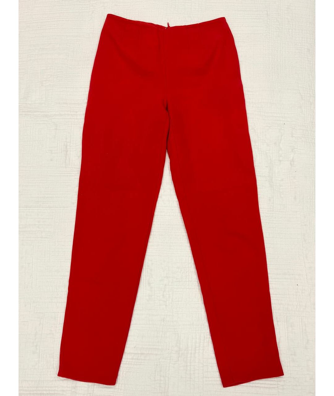 ALEXANDER MCQUEEN Красные хлопко-эластановые брюки узкие, фото 8