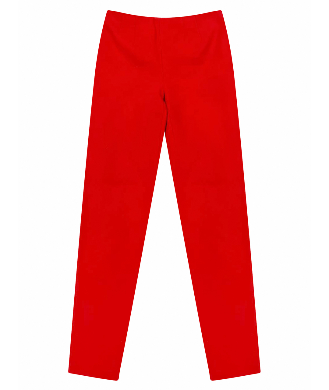 ALEXANDER MCQUEEN Красные хлопко-эластановые брюки узкие, фото 1