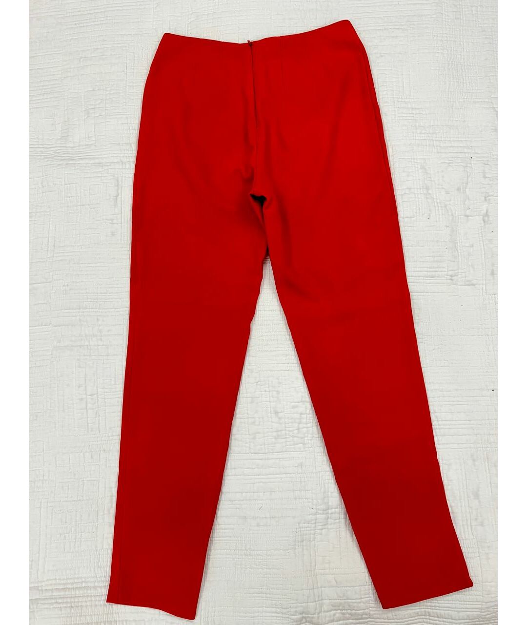 ALEXANDER MCQUEEN Красные хлопко-эластановые брюки узкие, фото 2