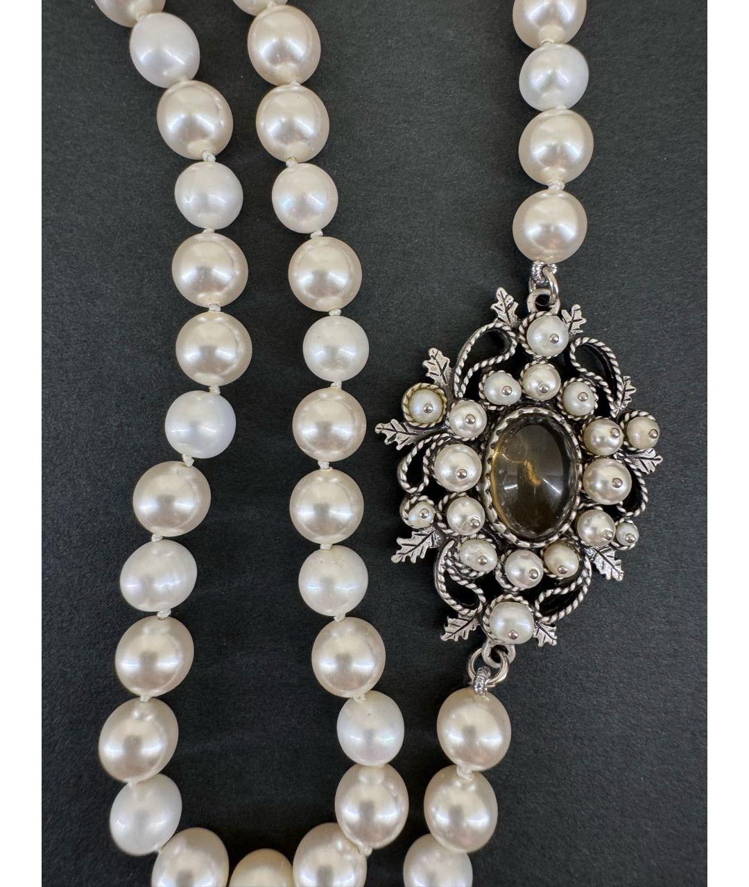 CHANEL Белое колье, фото 3