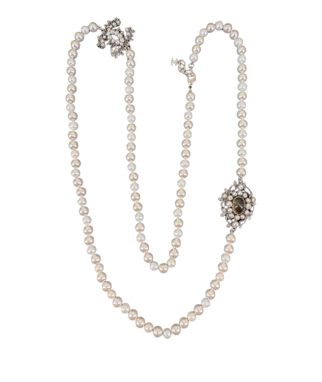 CHANEL Белое колье, фото 1