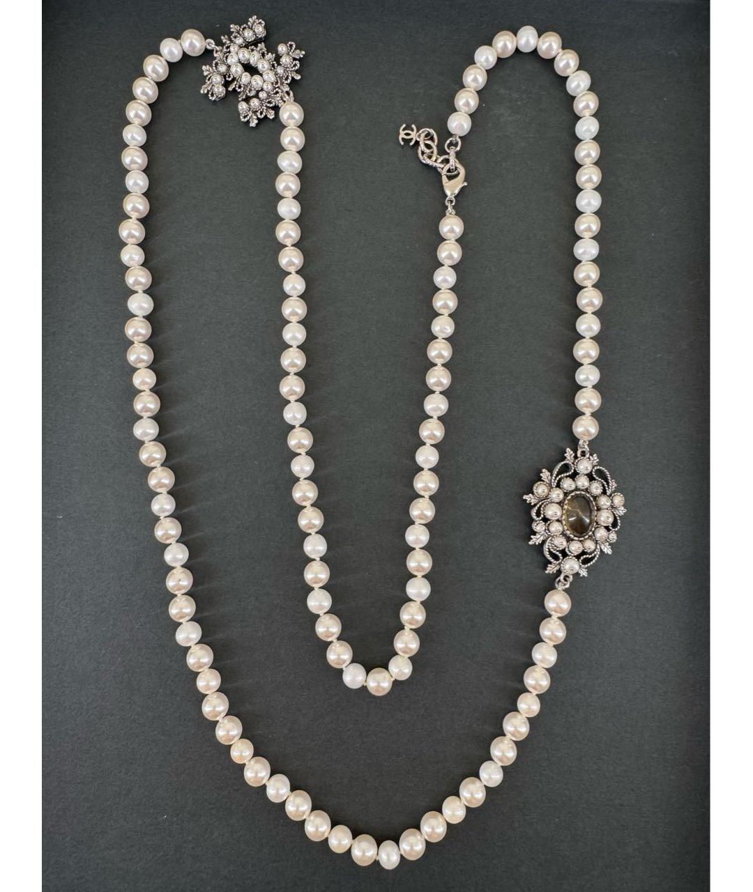 CHANEL Белое колье, фото 2