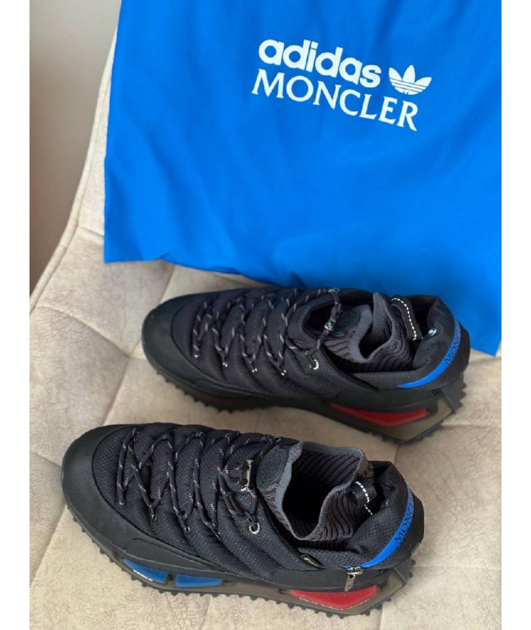 ADIDAS Черные текстильные высокие кроссовки / кеды, фото 7