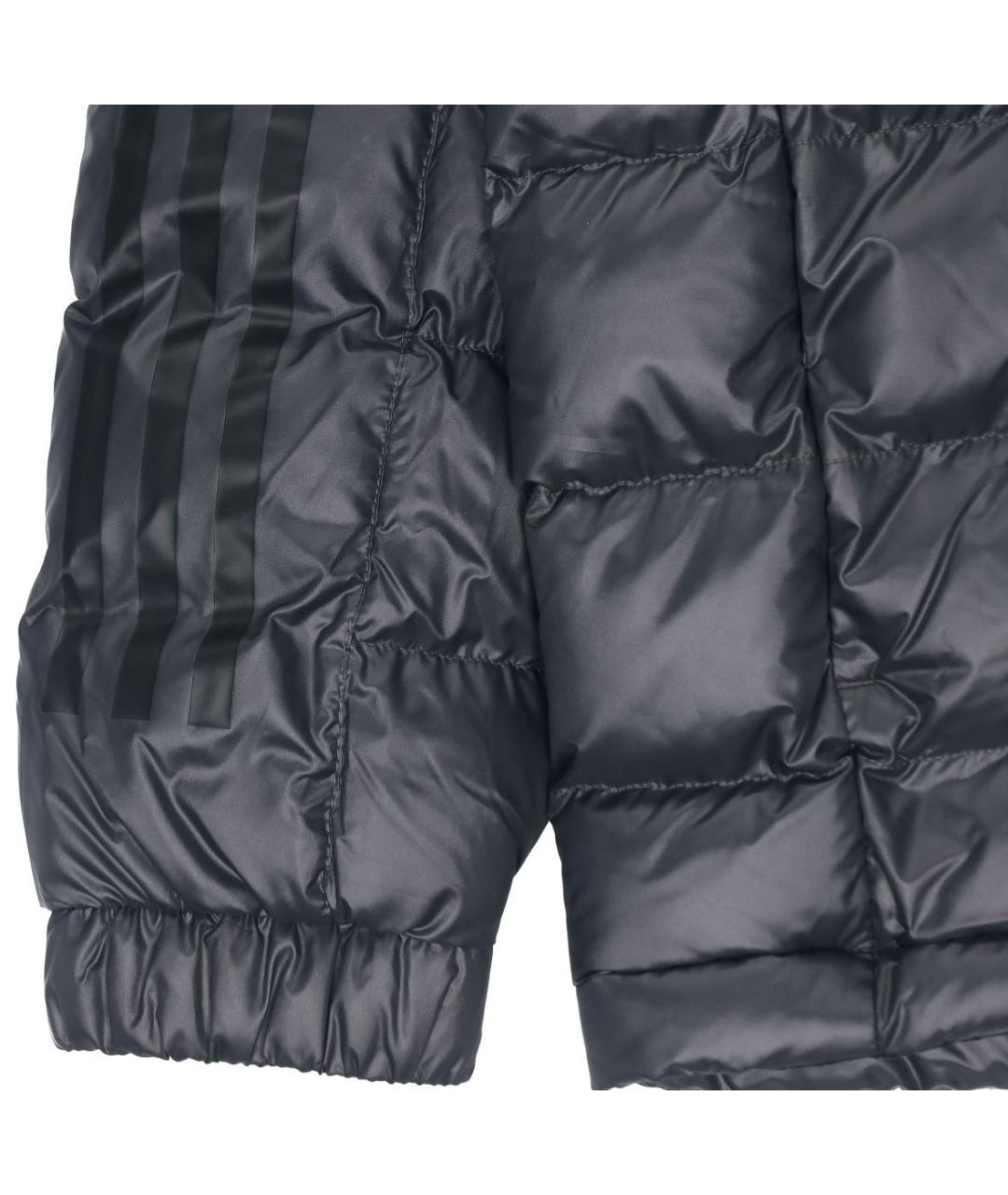 ADIDAS Серый полиэстеровый пуховик, фото 4