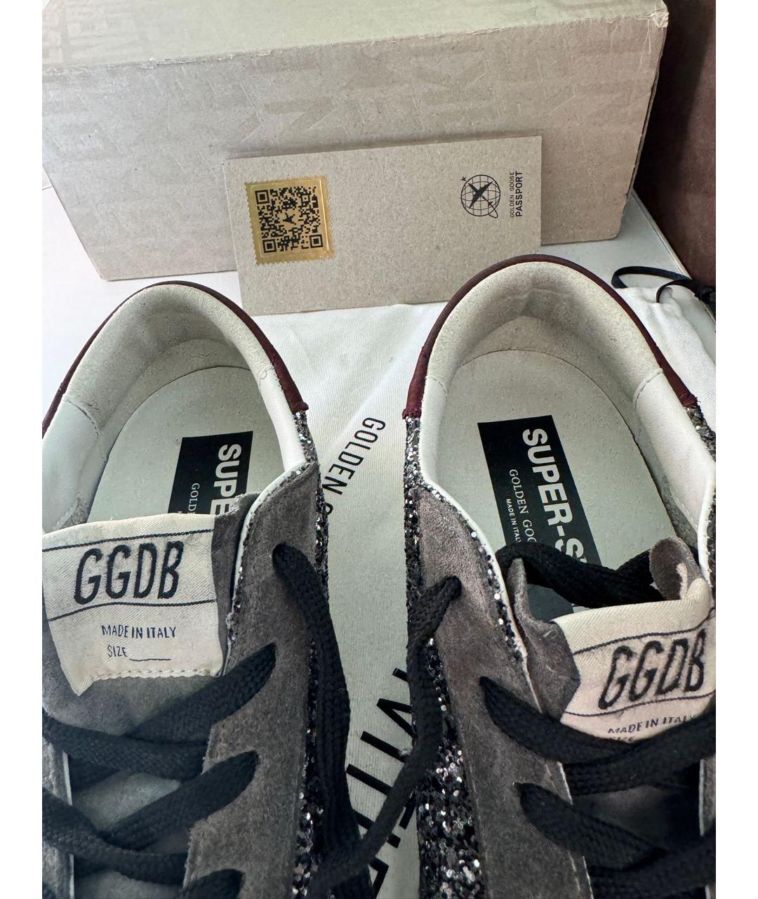 GOLDEN GOOSE DELUXE BRAND Серые замшевые кеды, фото 6