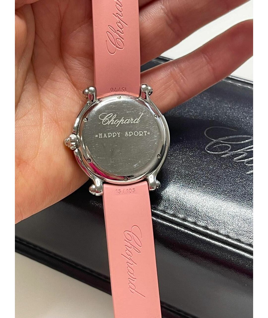 CHOPARD Розовые металлические часы, фото 2