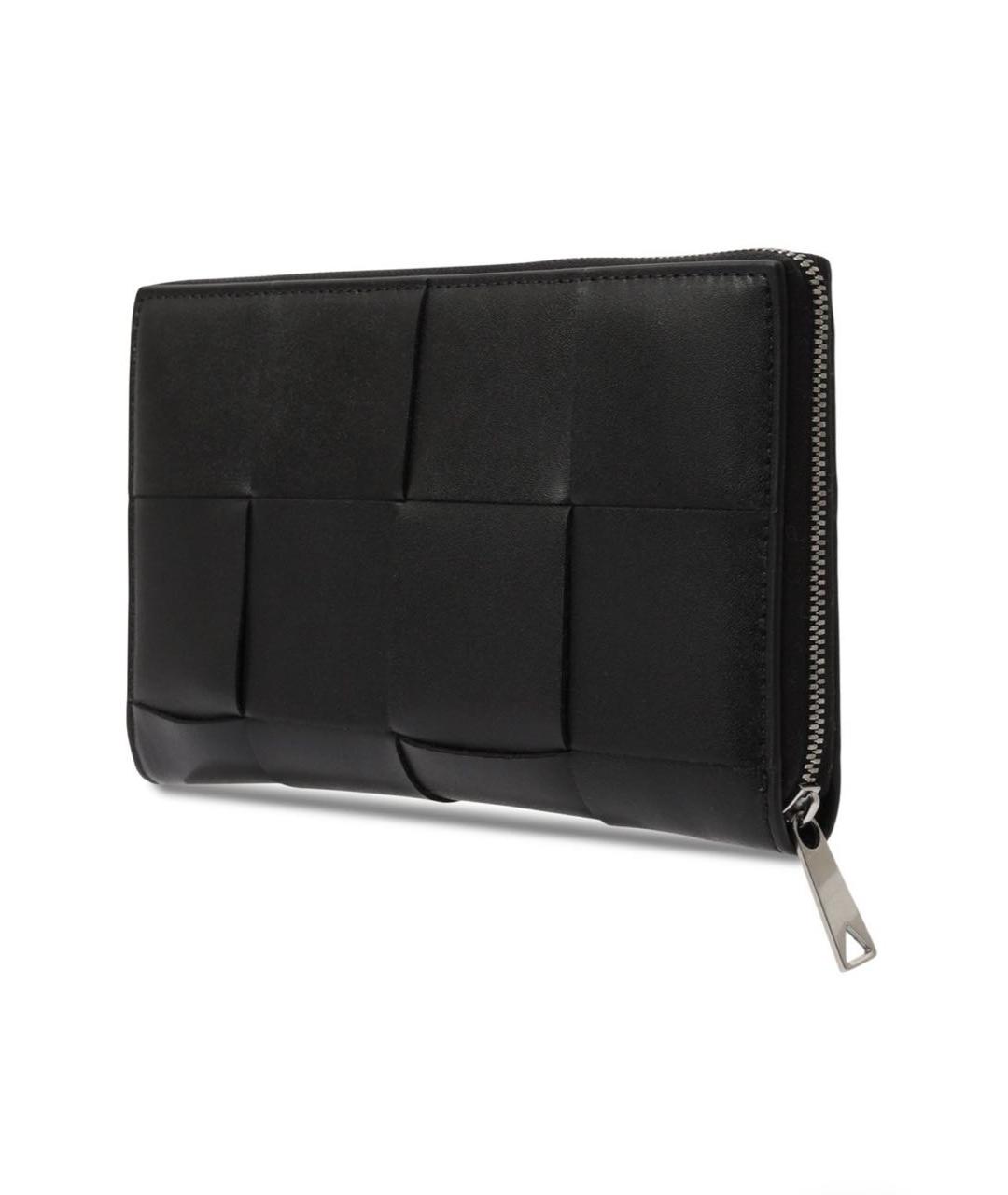 BOTTEGA VENETA Черный кожаный кошелек, фото 2