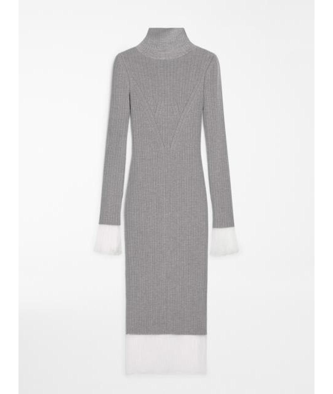 SPORTMAX Серое платье, фото 4