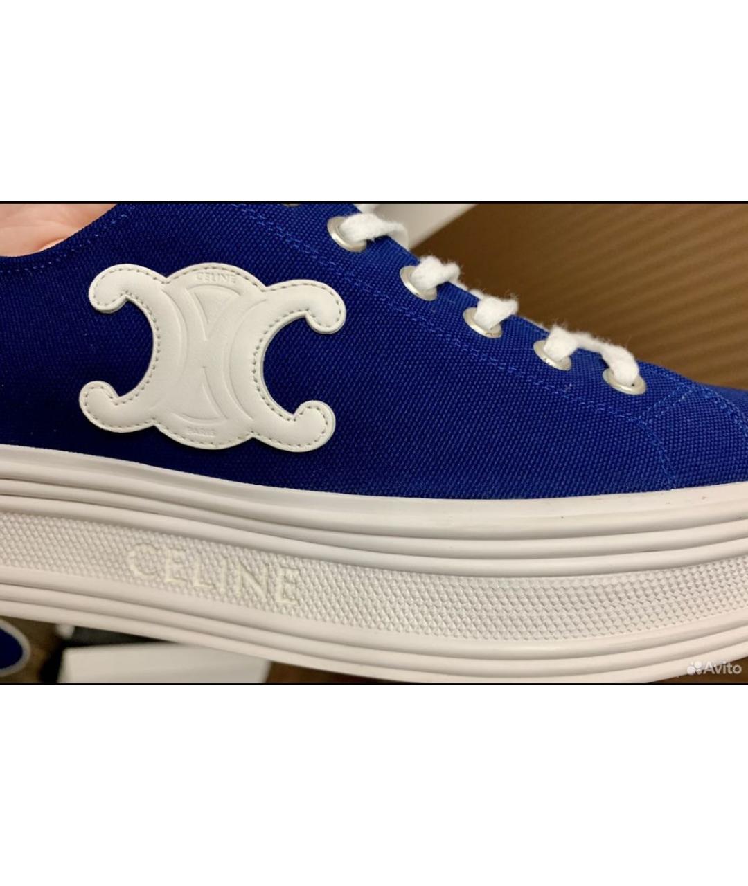 CELINE Синие кеды, фото 7