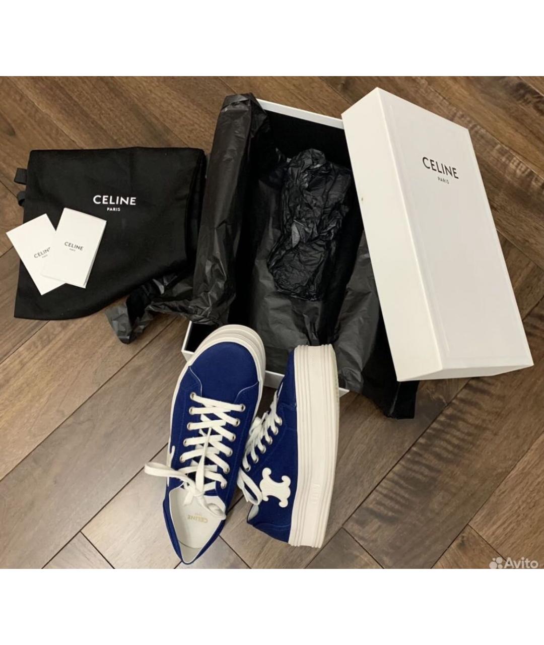 CELINE Синие кеды, фото 2