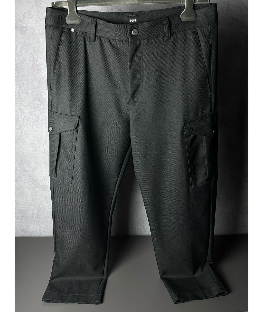 HUGO BOSS Черные повседневные брюки, фото 9