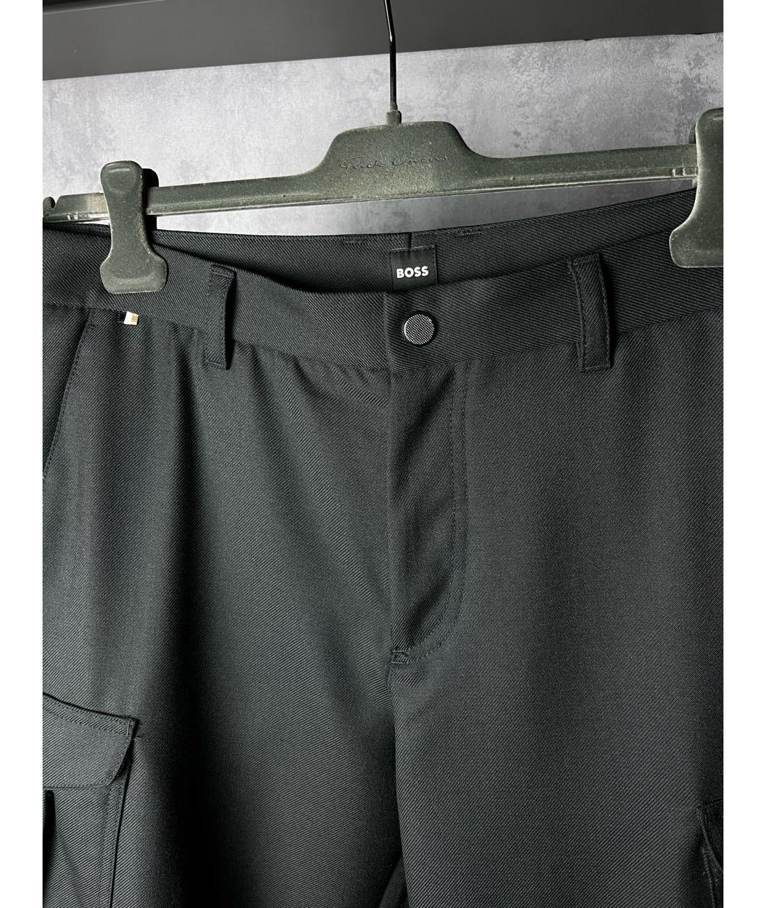 HUGO BOSS Черные повседневные брюки, фото 4