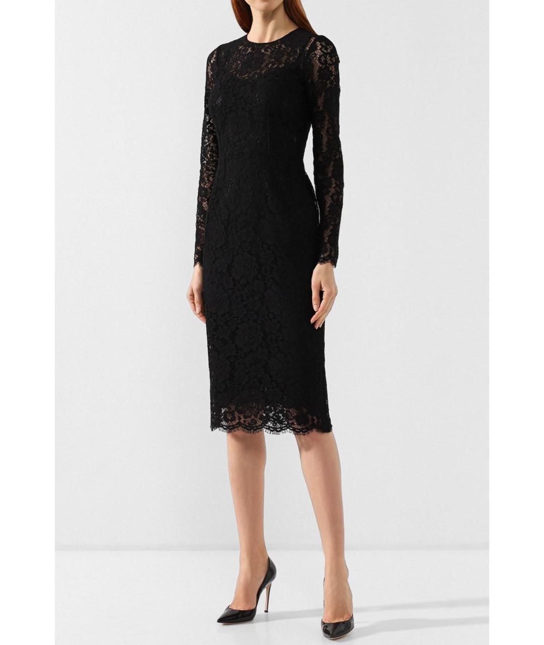 DOLCE&GABBANA Черное коктейльное платье, фото 4