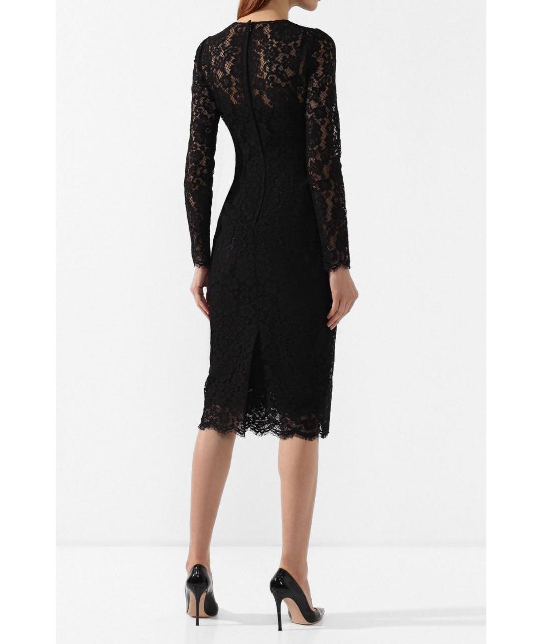 DOLCE&GABBANA Черное коктейльное платье, фото 5