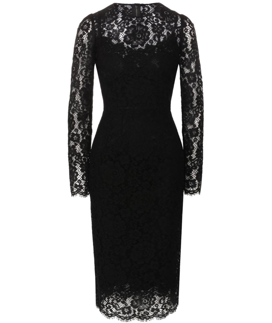 DOLCE&GABBANA Черное коктейльное платье, фото 1