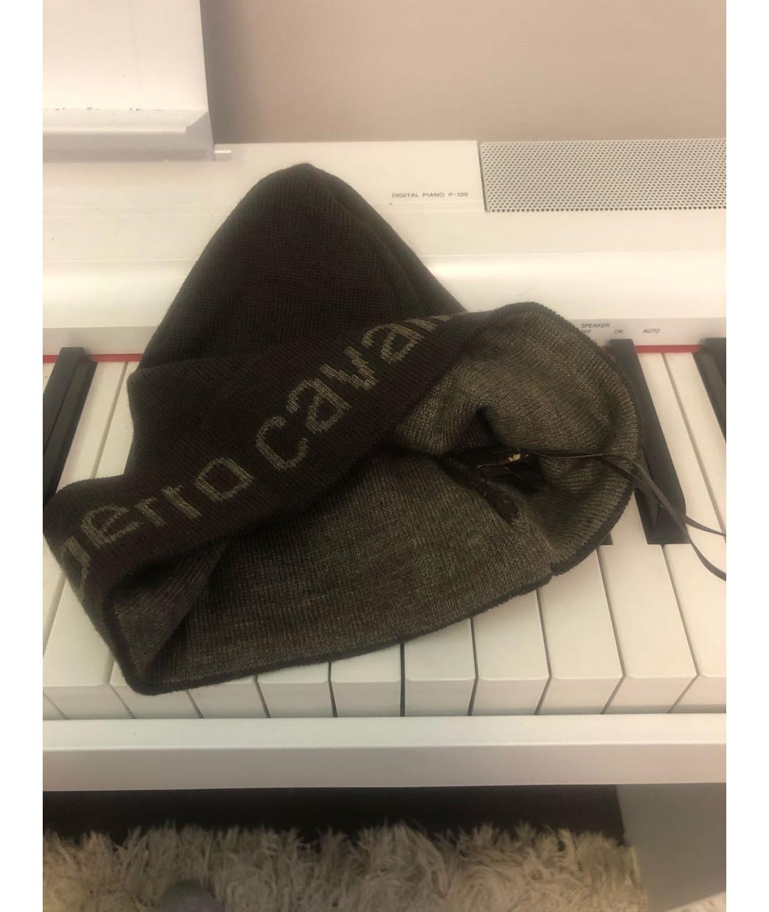 ROBERTO CAVALLI Коричневая шерстяная шапка, фото 2