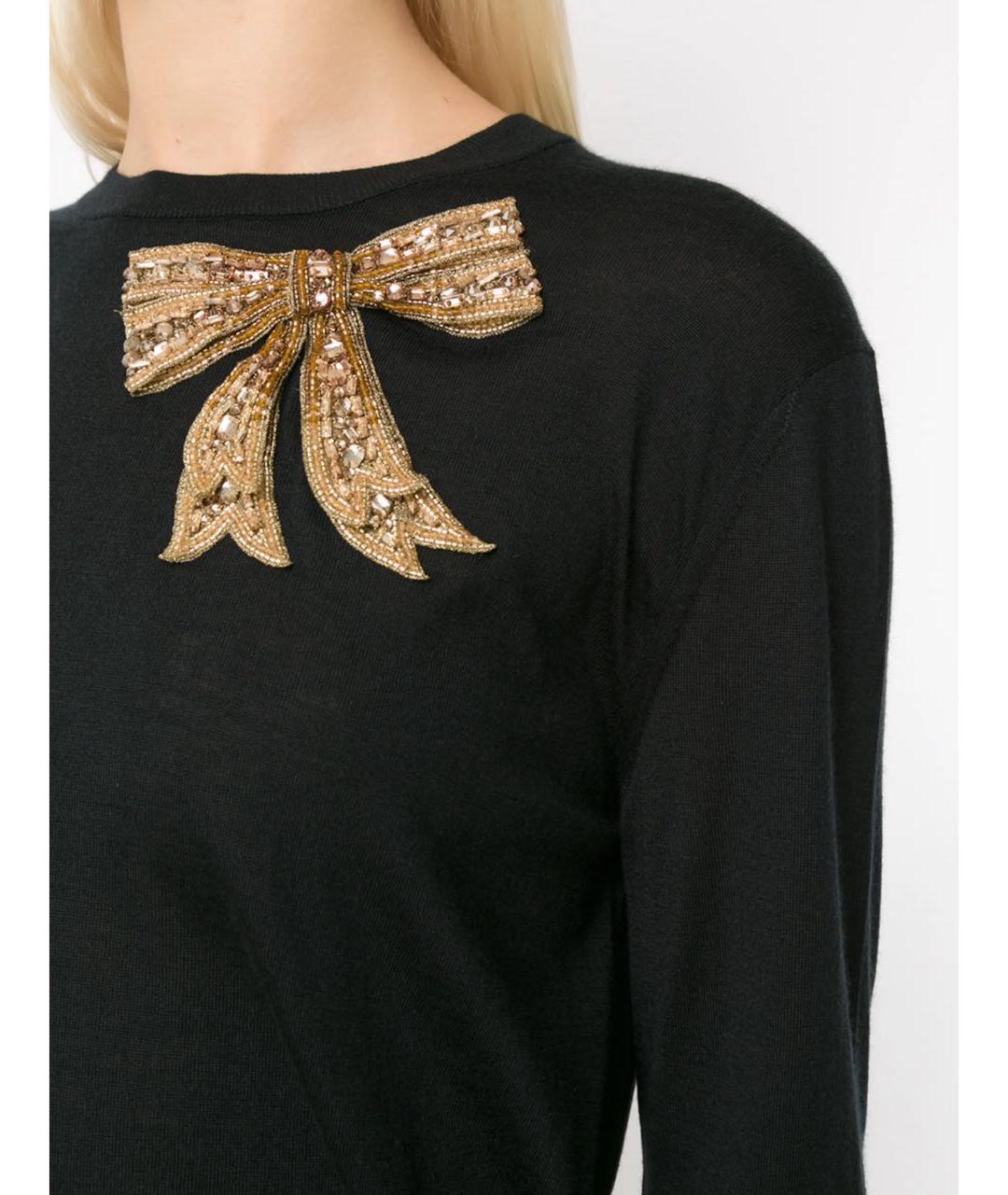 DOLCE&GABBANA Черный кашемировый джемпер / свитер, фото 3