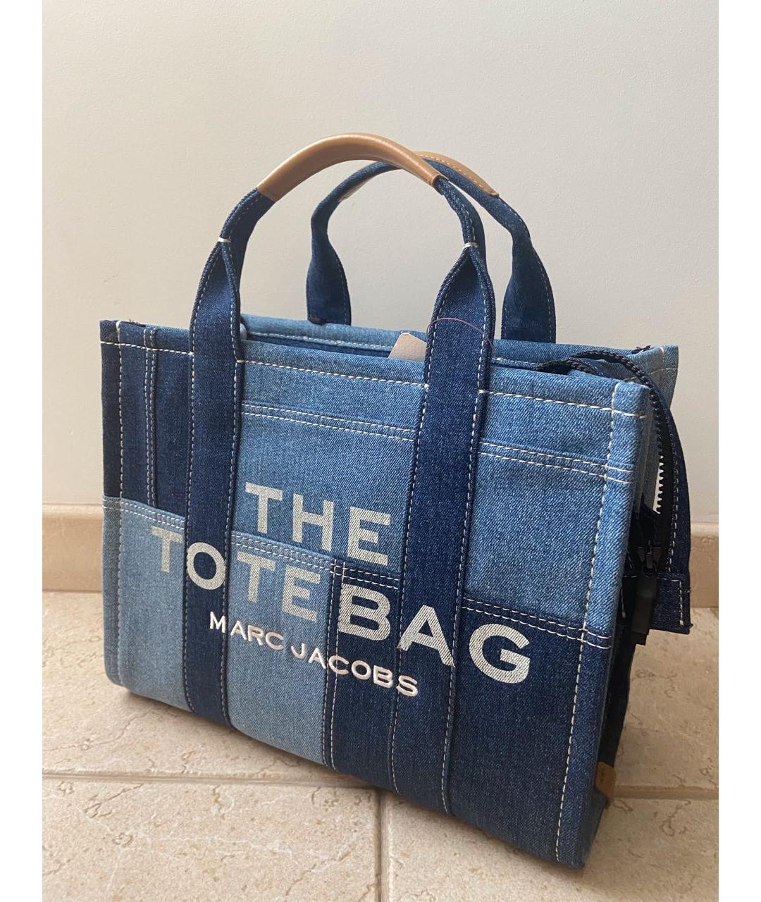 MARC JACOBS Голубая деним сумка тоут, фото 2