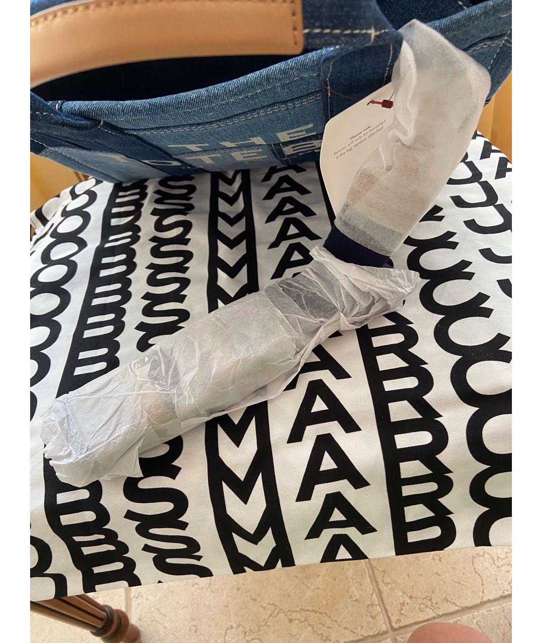 MARC JACOBS Голубая деним сумка тоут, фото 5