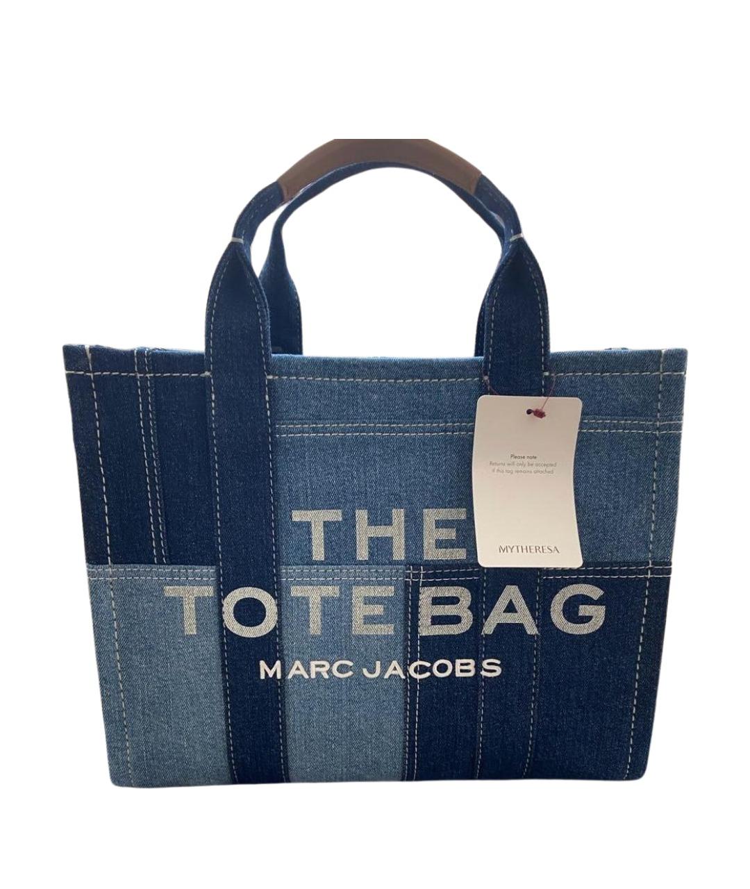 MARC JACOBS Голубая деним сумка тоут, фото 1