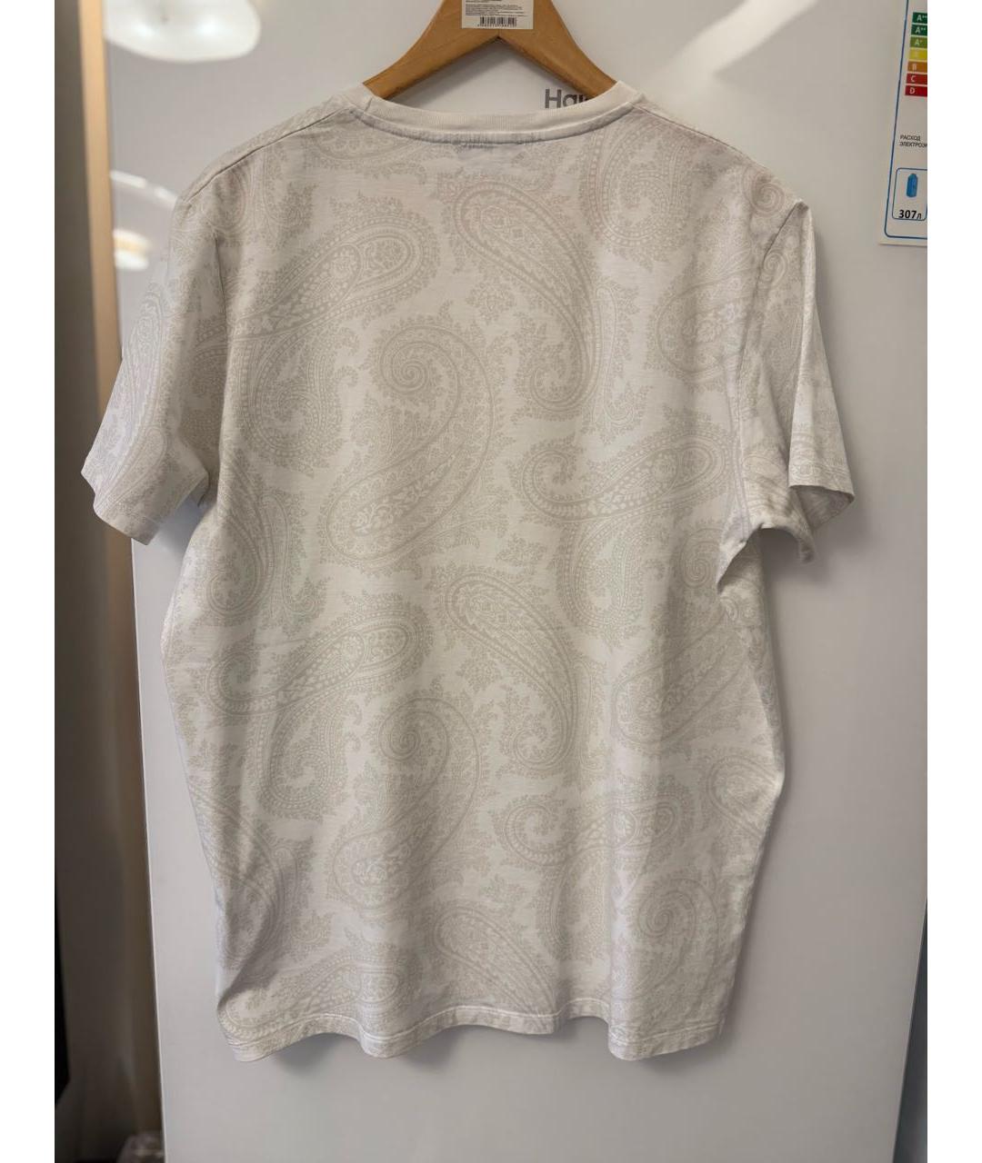 ETRO Белая хлопковая футболка, фото 2