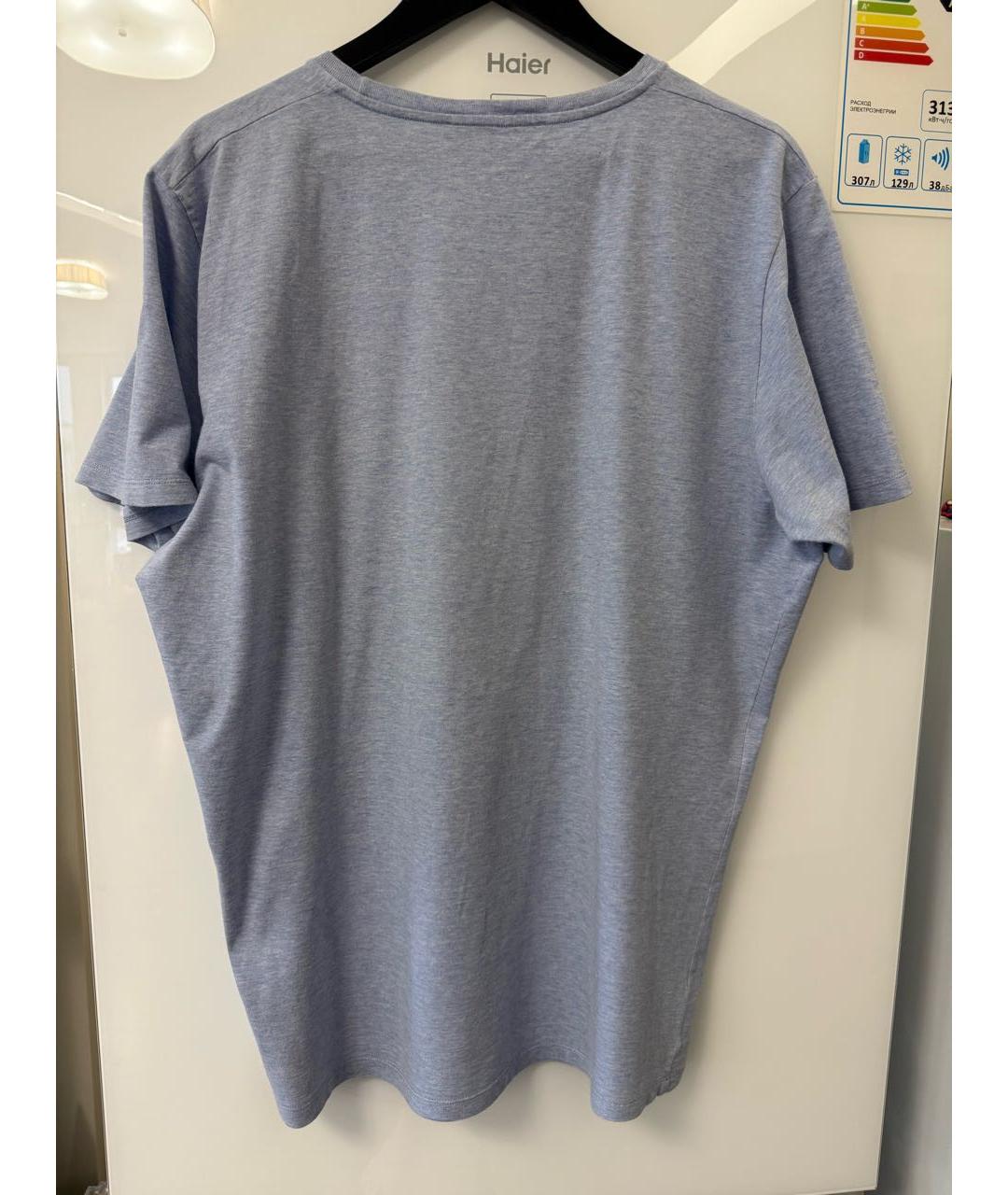 ETRO Голубая хлопковая футболка, фото 2