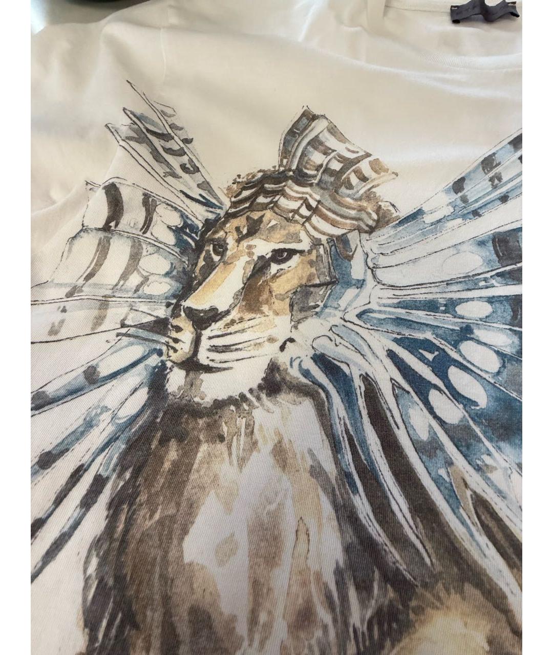 ETRO Белая хлопковая футболка, фото 7