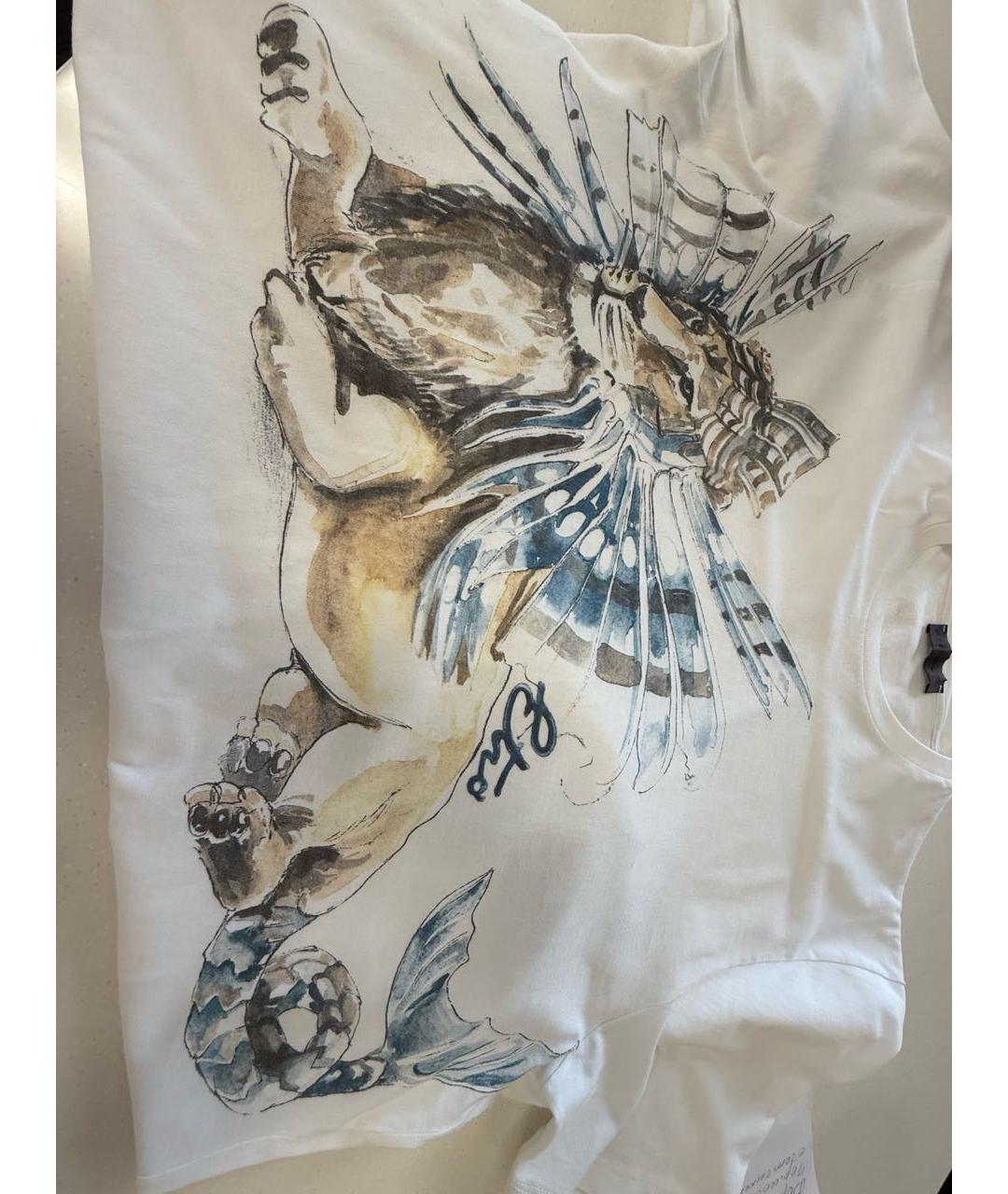 ETRO Белая хлопковая футболка, фото 6