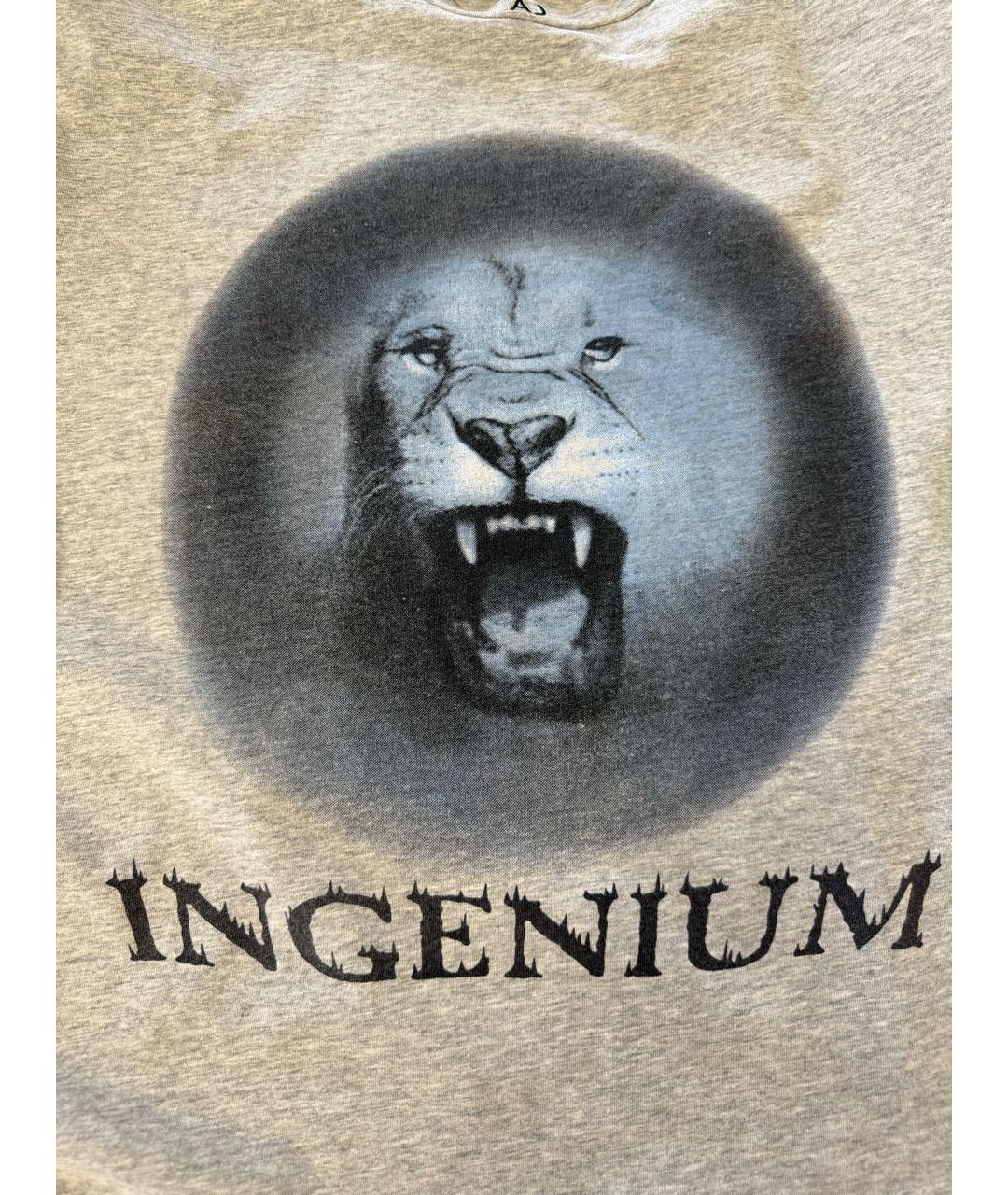 ARMANI JEANS Серая хлопковая футболка, фото 6