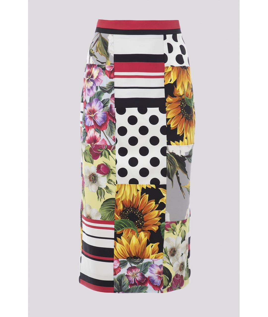 DOLCE&GABBANA Мульти юбка миди, фото 4